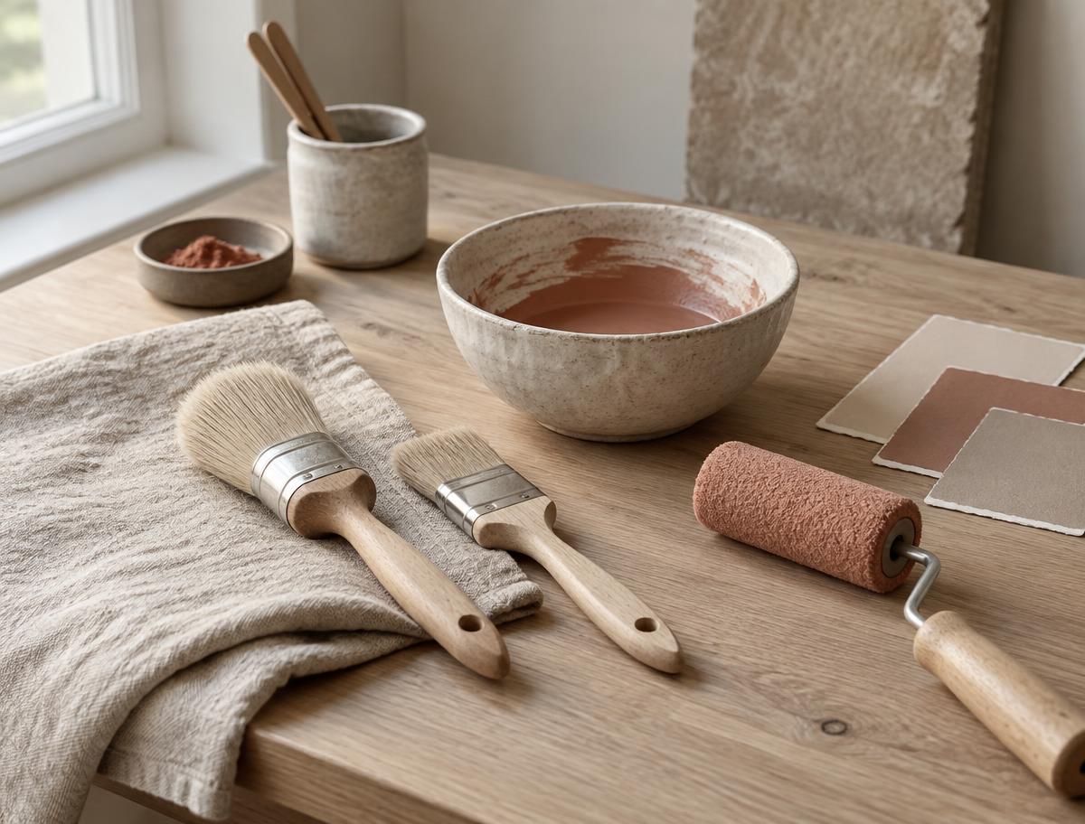 Pensler og malergrej i naturlige materialer